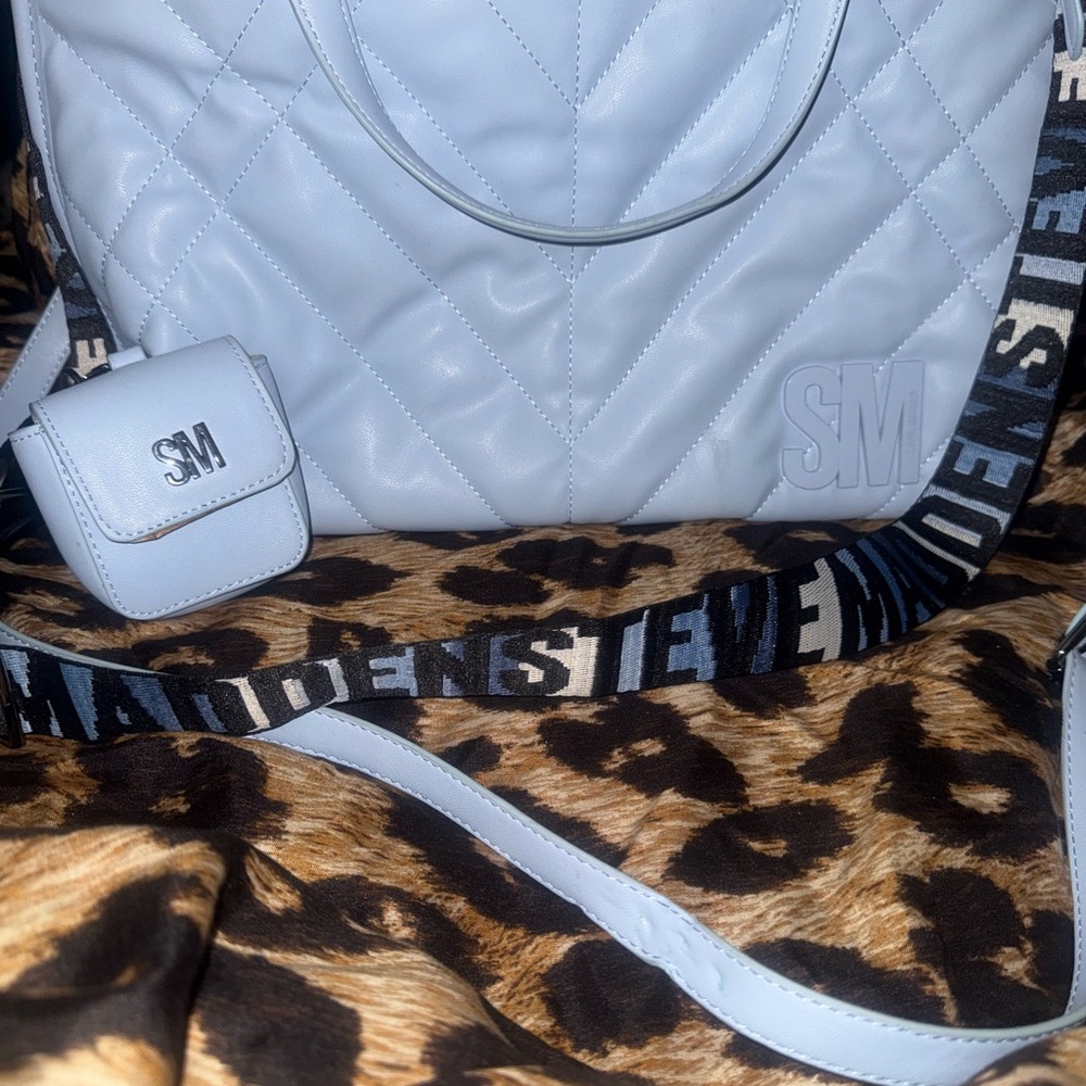 Steve Madden Blue Quilted Women's Bag